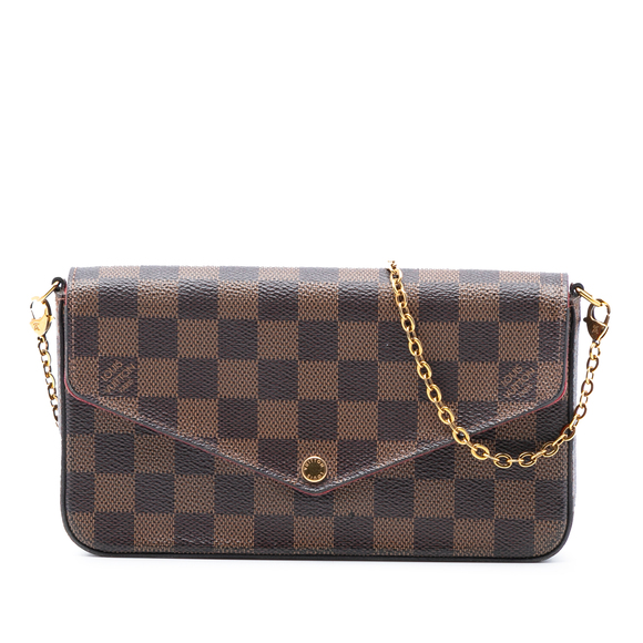 Louis Vuitton Handbags - Pre-Loved Louis Vuitton Damier Ebene Pochette Felicie
